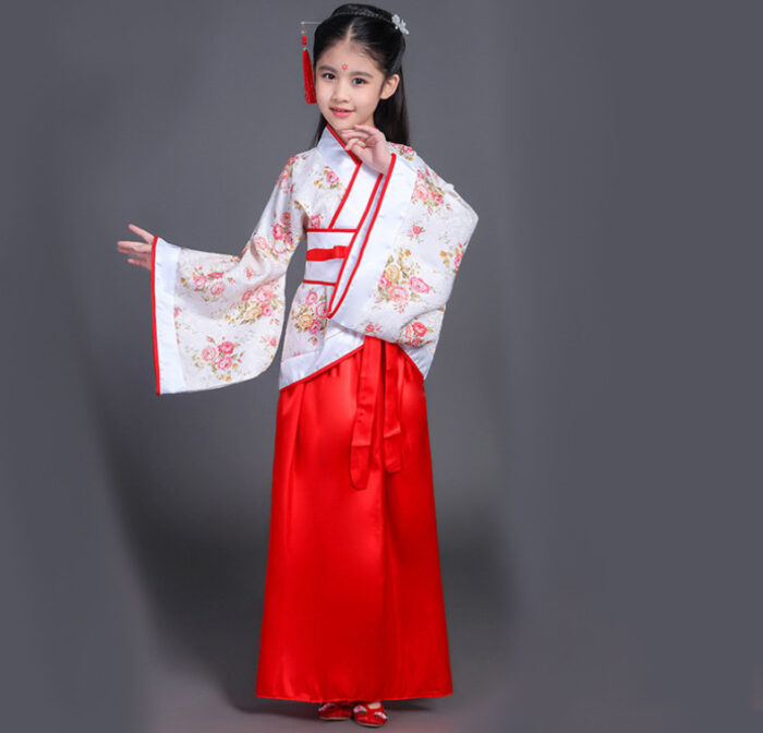 ชุดตรุษจีนเด็ก ชุดจีนเด็ก ชุดฮันฟู เสื้อคอจีน
